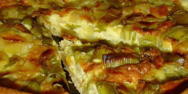 Рецепт пирога с луком-пореем