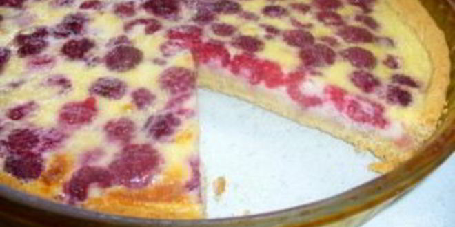 Рецепт пирога с малиной