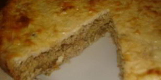 Рецепт пирога с мясом без дрожжей