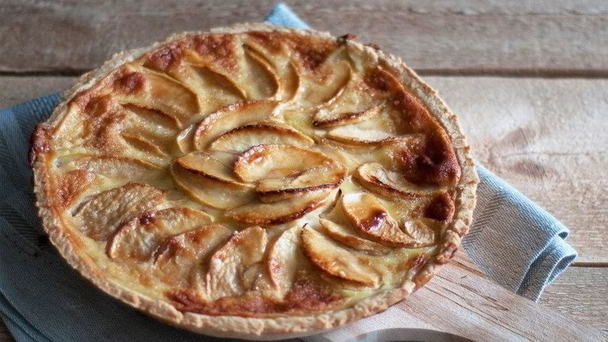 Рецепт пирога с яблочно-сливочной начинкой