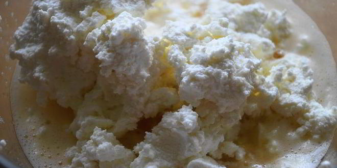 Рецепт пирога со сливами и творожной заливкой