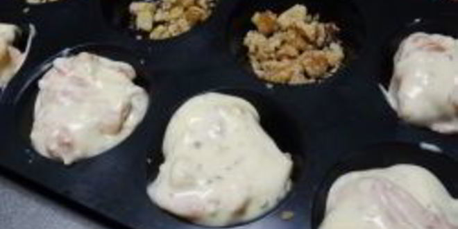 Рецепт рыбного мини-киша с рикоттой