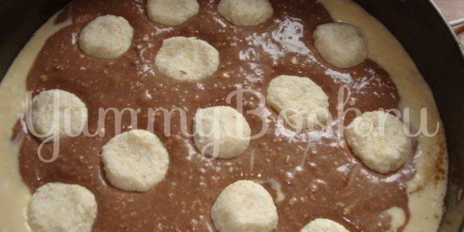 Рецепт шоколадна-творожного пирог