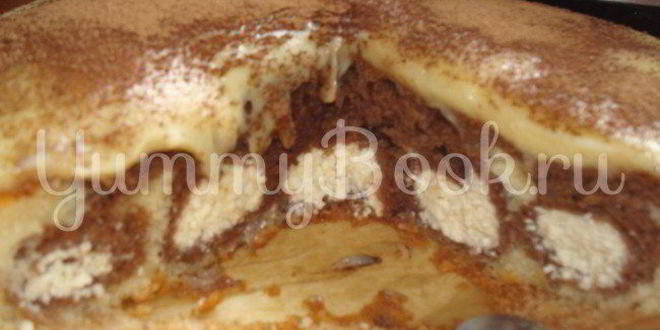 Рецепт шоколадна-творожного пирог