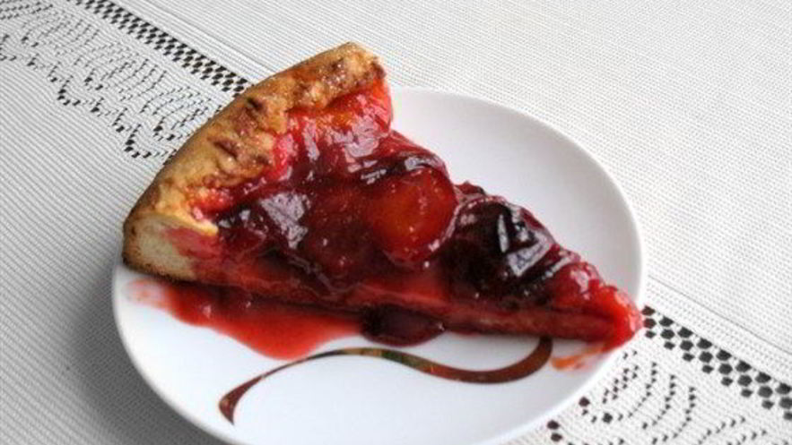 Рецепт сливового песочного пирога