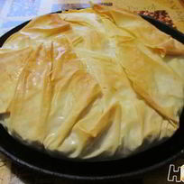 Слоеный пирог с курицей