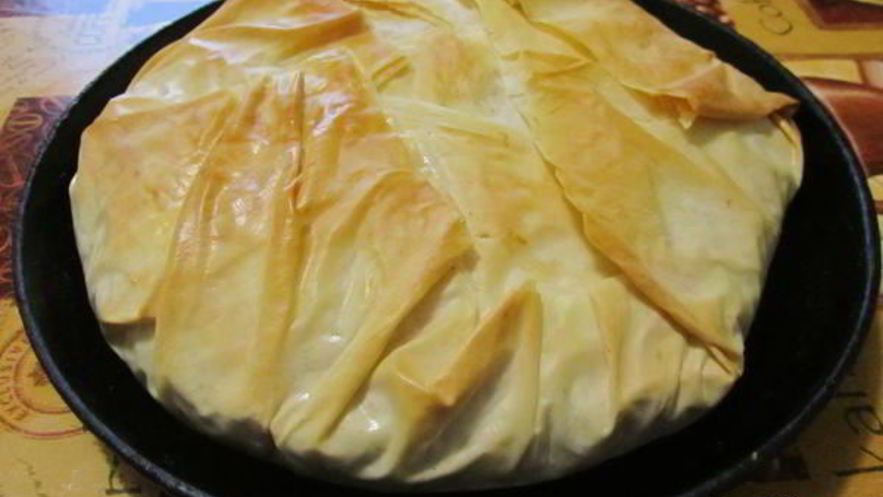 Рецепт слоеного пирога с курицей