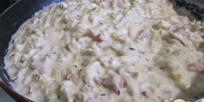 Рецепт слоеного пирога с курицей