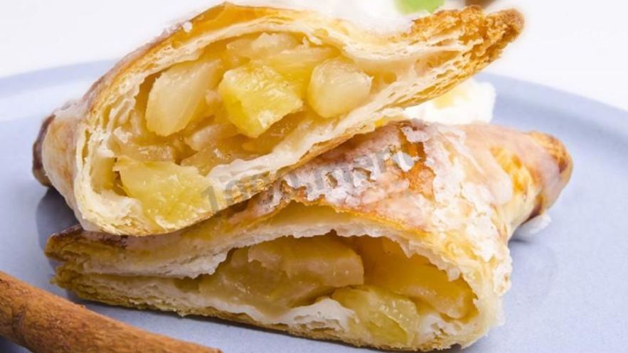 Рецепт слойки с яблоками из слоеного бездрожжевого теста