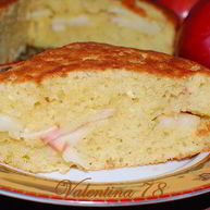 Рецепт Творожного пирога с яблочной прослойкой