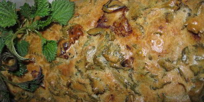 Рецепт весеннего пирога с крапивой и вялеными томатами