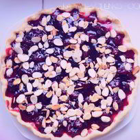 Рецепт Вишневого пирога с заварным кремом