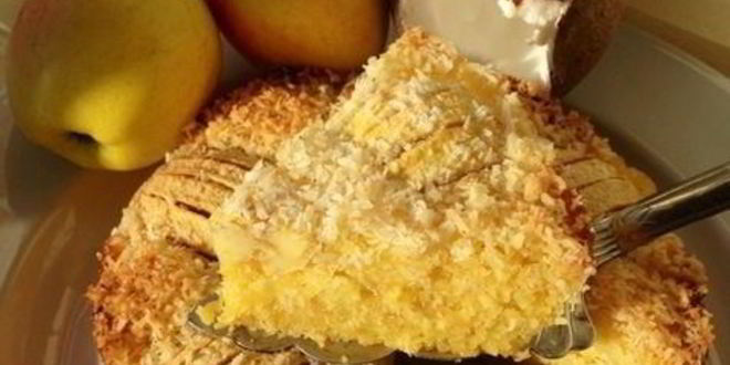 Рецепт вкуснейшего яблочно-кокосовый пирог