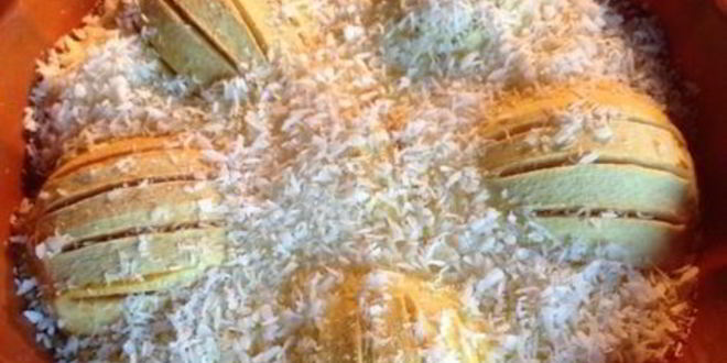 Рецепт вкуснейшего яблочно-кокосовый пирог