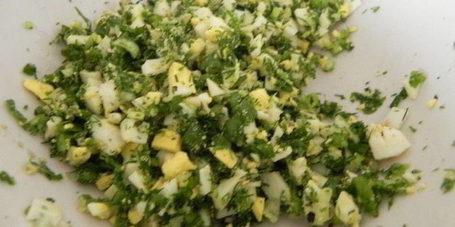 Рецепт картофельно-творожных пирожки с зеленью и яйцом