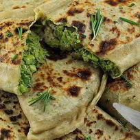 Рецепт Кутабов с зеленью