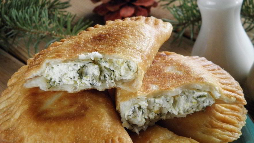 Рецепт манзари — пирожков с творогом и зеленью