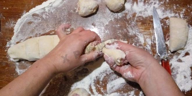 Рецепт мини пирожки без дрожжей кныши