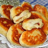 Рецепт Пирожков с картошкой на кефире жареные