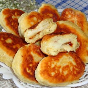 Рецепт Пирожков с картошкой на кефире жареные