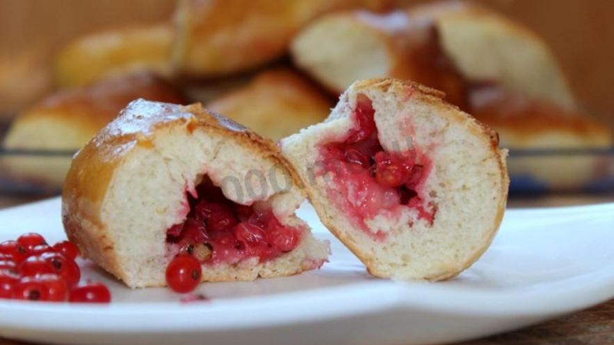 Рецепт пирожков с красной смородиной дрожжевые