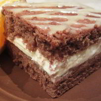 Рецепт Шоколадного медово-апельсинового пирожного