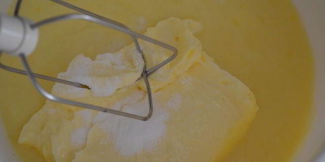 Рецепт воздушного миндального пирожного со вкусом ванили