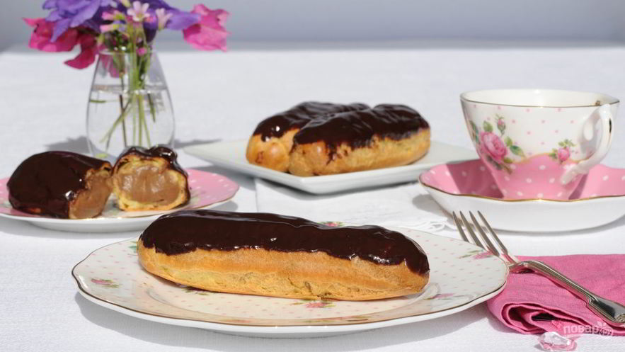 Рецепт заварных пирожных с заварным кремом