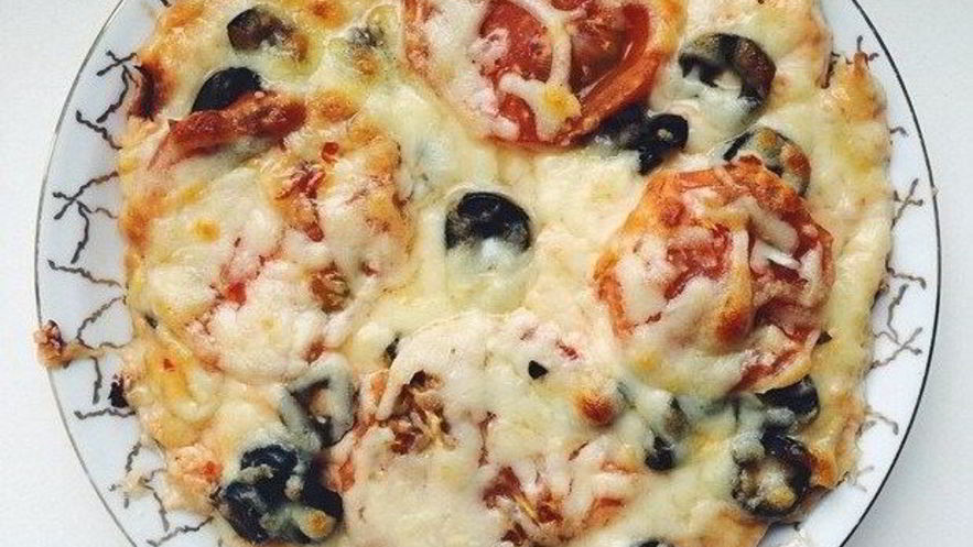 Рецепт диетической пиццы на курином тесте