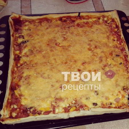 Рецепт Домашней пиццы