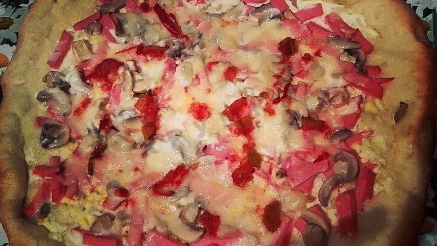 Рецепт нежной пиццы