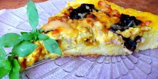 Рецепт пиццы из кабачков в духовке с сыром