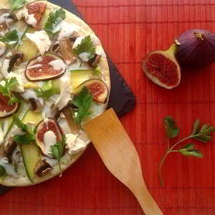 Рецепт Пиццы с инжиром и цукини