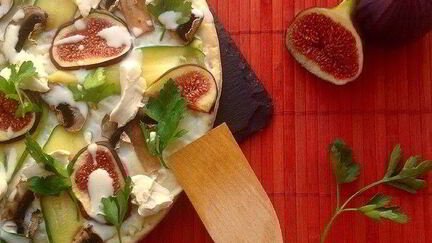 Рецепт Пиццы с инжиром и цукини