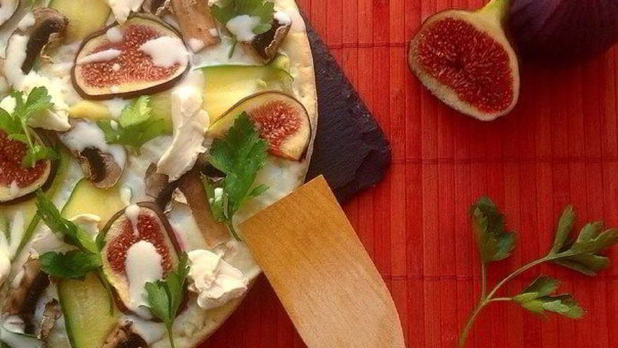 Рецепт пиццы с инжиром и цукини