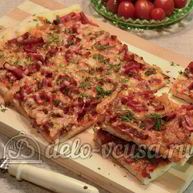 Рецепт Пиццы с колбасой