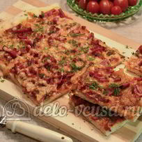 Рецепт Пиццы с колбасой
