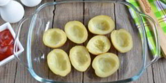 Рецепт пиццы в картофельных лодочках