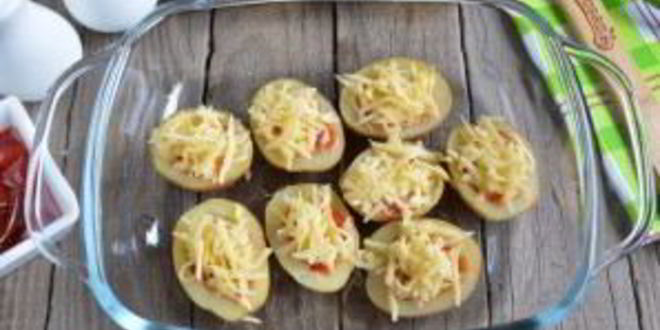 Рецепт пиццы в картофельных лодочках