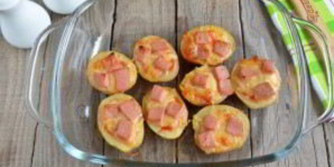 Рецепт пиццы в картофельных лодочках
