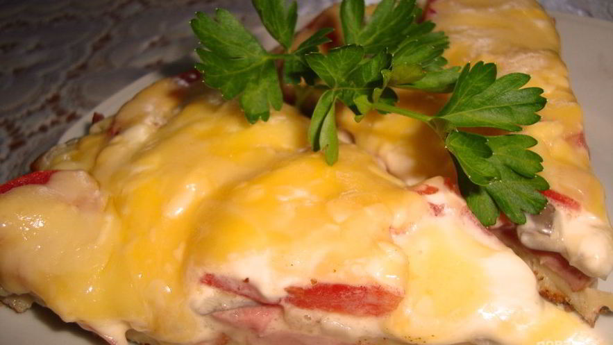 Рецепт пиццы в сковороде