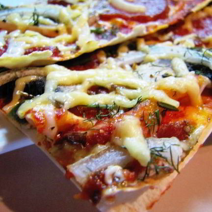 Рецепт Тончайшей пиццы на лаваше