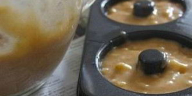 Рецепт банановых пончиков с арахисовой глазурью