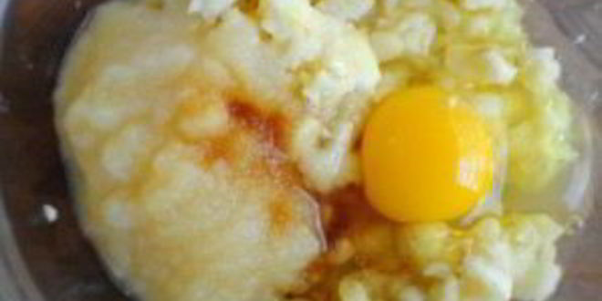 Рецепт банановых пончиков с грецкими орехами