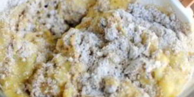 Рецепт банановых пончиков с грецкими орехами