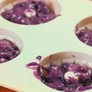 Рецепт Пончиков с черникой в духовке