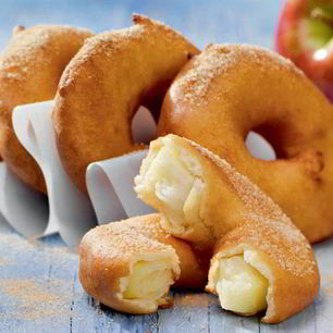 Рецепт Пончиков с яблочной начинкой