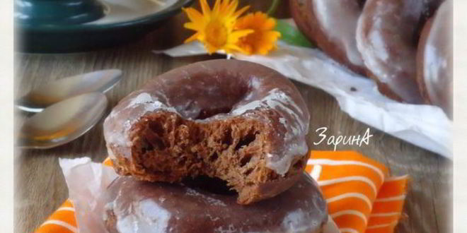 Рецепт шоколадных пончиков