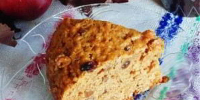 Рецепт коврижки с орехами и изюмом