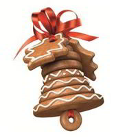 Рецепт Пряника с глазурью Рождественский колокольчик